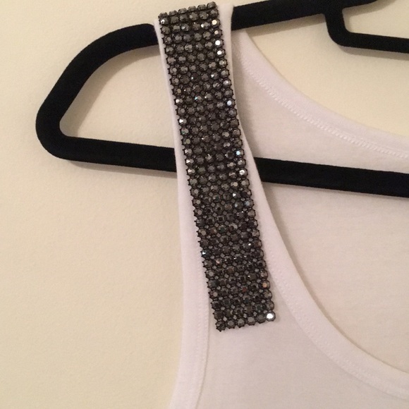 Scandalicious Tank Top with Black Crystals - Picture 3 of 8